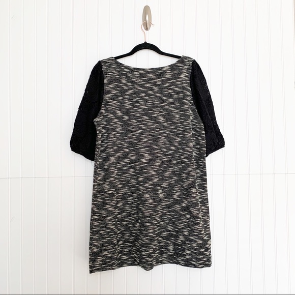 Postmark Black Heathered Tunic With Lace Detail - Picture 7 of 7